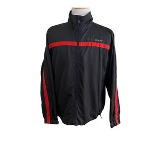 Men's Vintage RL Polo Sport Black Windbreaker Jacket Size Large